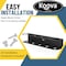 Koova Storage Rack, Steel, Black, 4.1 in W, 3.7 in H, 21.25 in L, Powder Coated KV-SPRAYB-5 - alternate 2